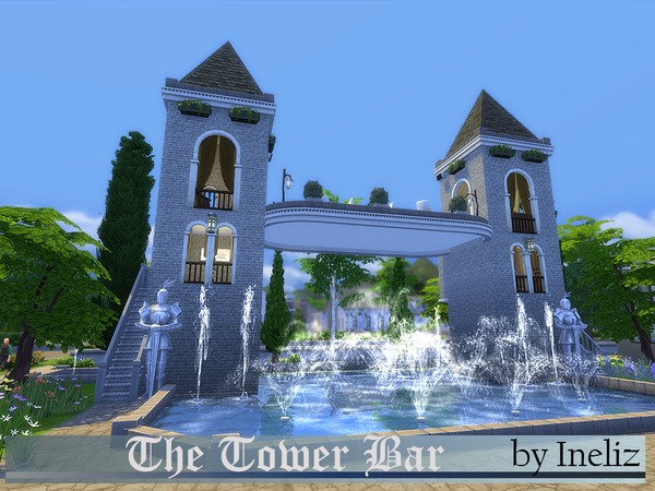 Sims 4 The Tower Bar by Ineliz at TSR