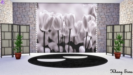 Sims 4 Tulips wallpaper at Khany Sims