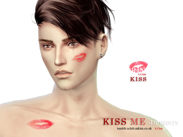 Sims 4 Lip prints by S Club LL at TSR