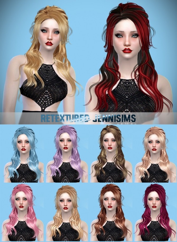 Sims 4 Butterflysims 88, Newsea Evergreen Hairs retextured at Jenni Sims