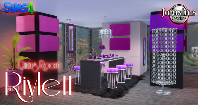 Sims 4 RIVLETT DINING ROOM at Jomsims Creations