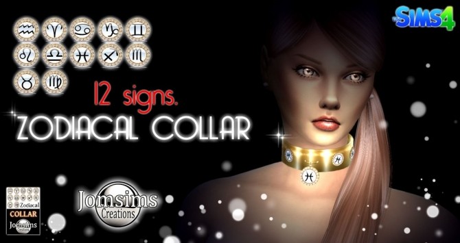 Sims 4 Zodiacal Collar at Jomsims Creations