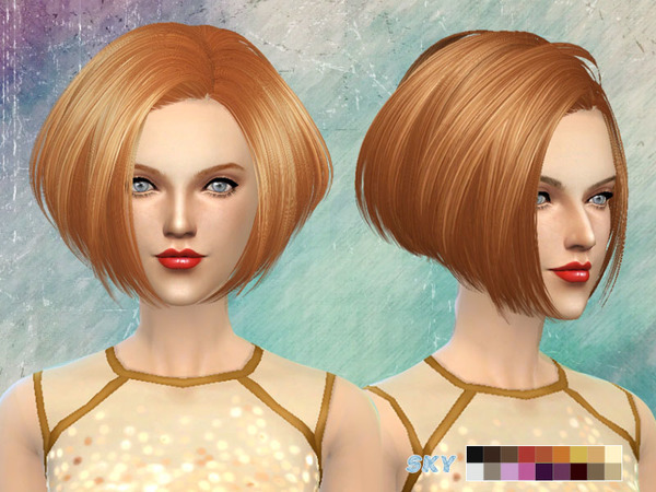 Sims 4 Hair 219 by Skysims at TSR