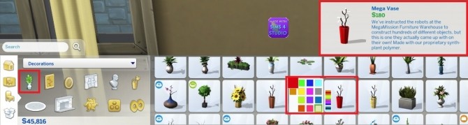 Sims 4 Mega Vase Set 14 Fluro Colours and 8 Floral by wendy35pearly at Mod The Sims