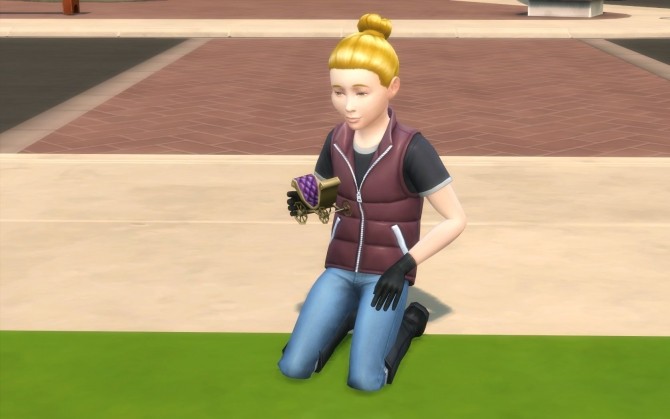 Sims 4 Child leather gloves by iuser at Mod The Sims