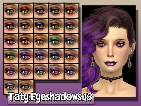 Sims 4 Eyeshadows 13 by tatygagg at TSR