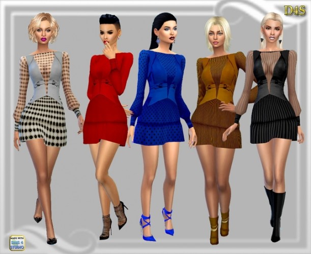 Sentate Cara Dress at Dreaming 4 Sims » Sims 4 Updates