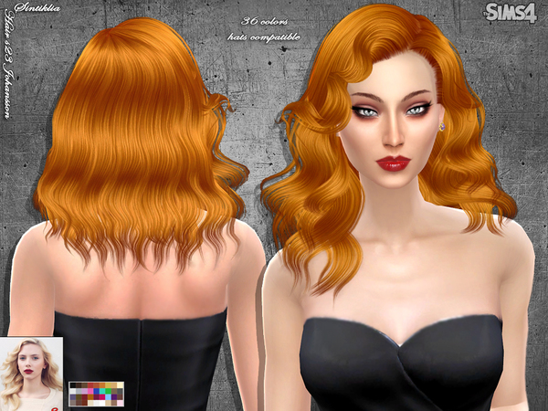 Sims 4 Hair s23 Johansson by Sintiklia at TSR