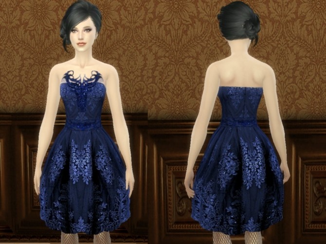 Sims 4 Gothic dress for Halloween at Tatyana Name