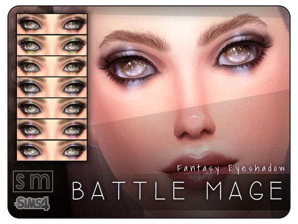 Sims 4 Battle Mage Fantasy Eyeshadow by Screaming Mustard at TSR