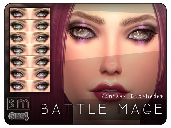 Sims 4 Battle Mage Fantasy Eyeshadow by Screaming Mustard at TSR