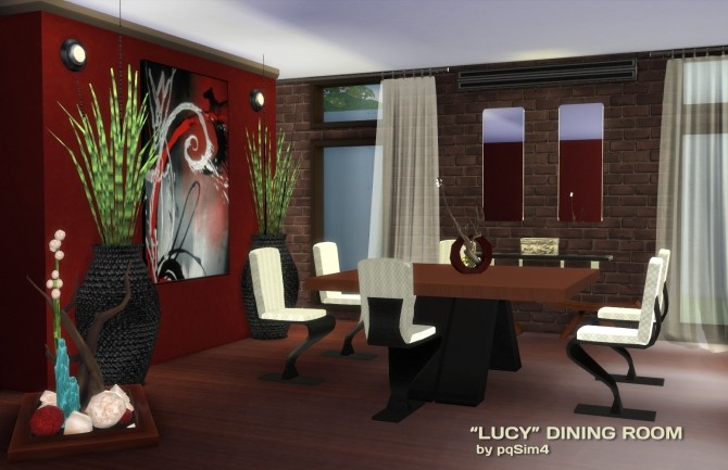 Sims 4 Lucy diningroom at pqSims4