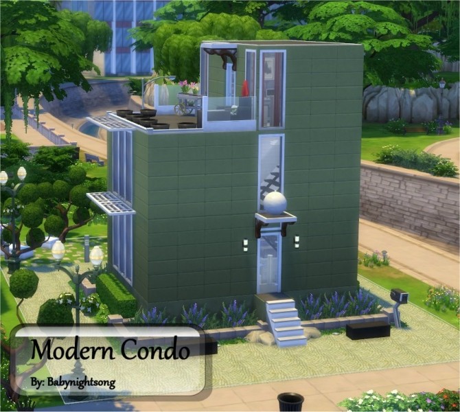 Sims 4 Modern Condo 1/1 by babynightsong at Mod The Sims