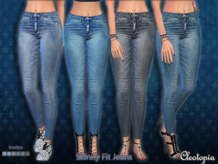 Skinny Fit Jeans by Cleotopia at TSR » Sims 4 Updates