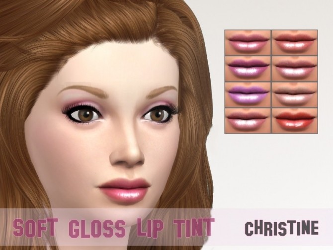Sims 4 Soft Gloss Lip Tint by Christine11778 at Mod The Sims