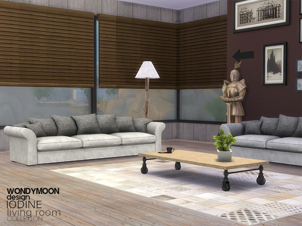 Sims 4 Iodine Living Room by wondymoon at TSR