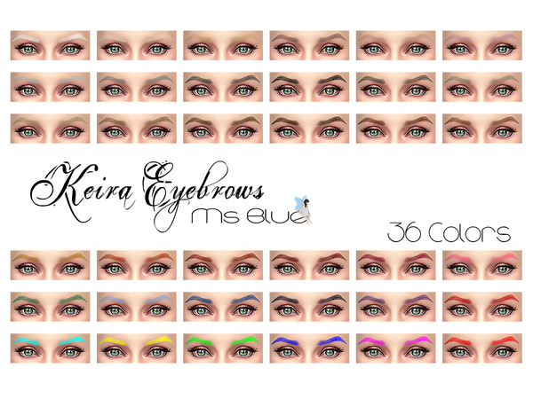 Sims 4 Keira Eyebrows by Ms Blue at TSR
