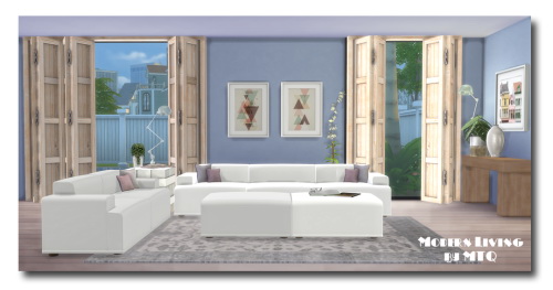 Sims 4 Modern Living recolors at Msteaqueen