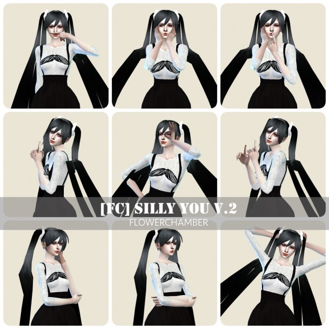 Sims 4 Silly You Version2 poses at Flower Chamber