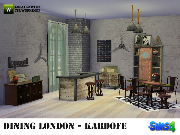 Sims 4 London Dining by kardofe at TSR