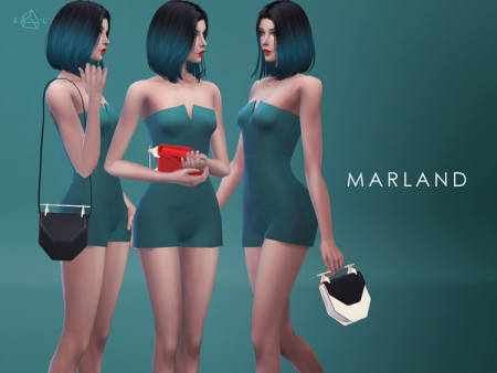 Leather Shoulder Bag & Clutch MARLAND by starlord at TSR