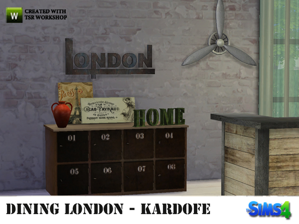 Sims 4 London Dining by kardofe at TSR