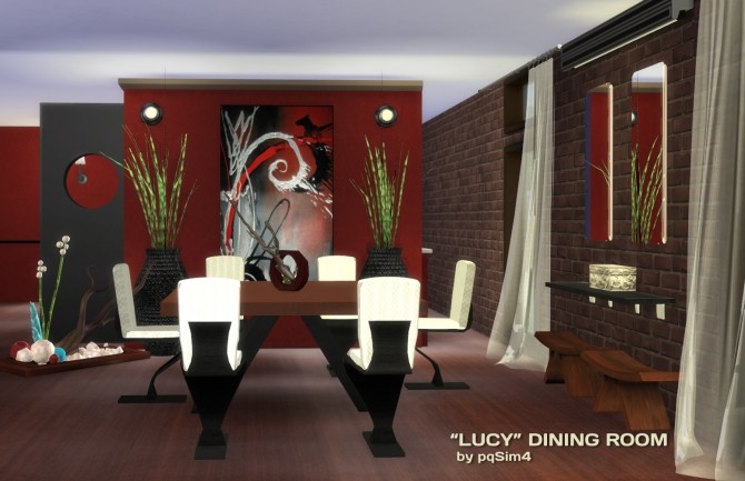 Sims 4 Lucy diningroom at pqSims4