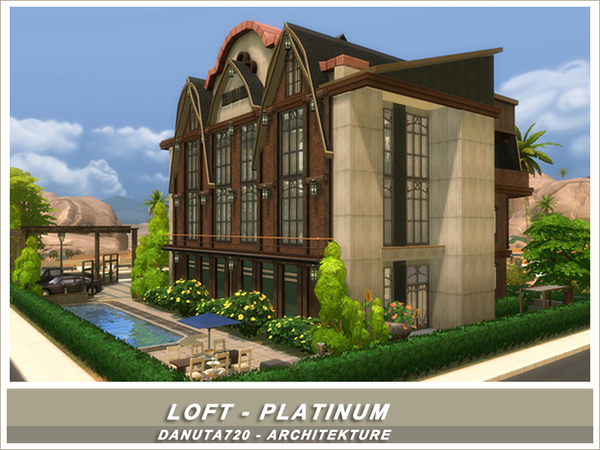 Sims 4 Loft Platinum by Danuta720 at TSR