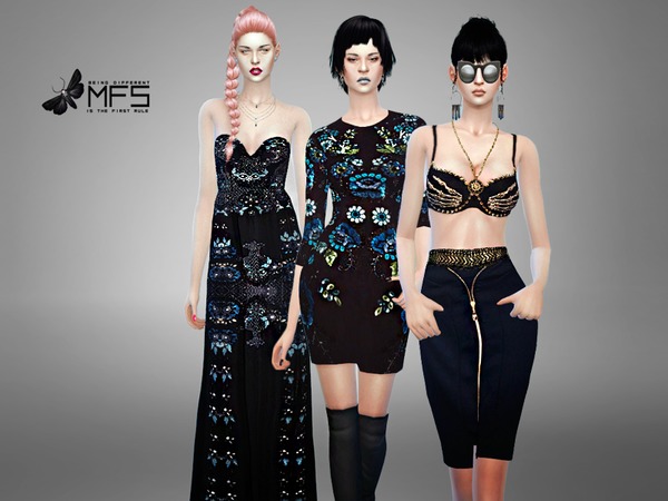 Sims 4 MFS We Own The Night SET by MissFortune at TSR