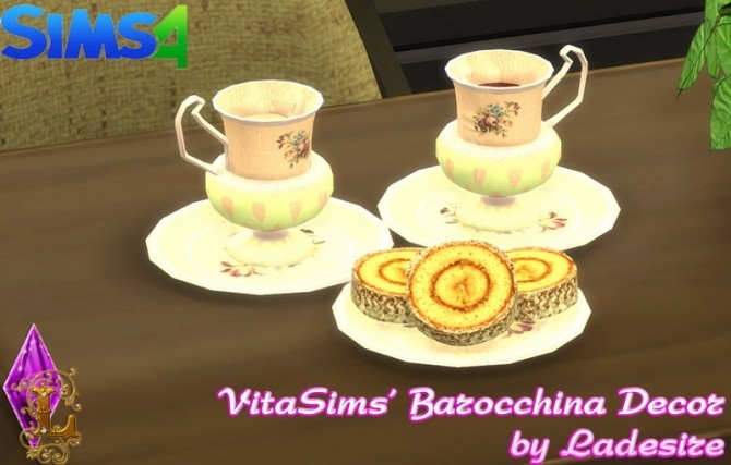 Sims 4 VitaSims Barocchina Decor Set at Ladesire
