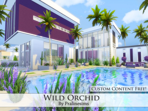 Sims 4 Wild Orchid house by Pralinesims at TSR