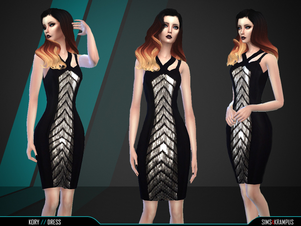 Sims 4 Kory Dress by SIms4Krampus at TSR