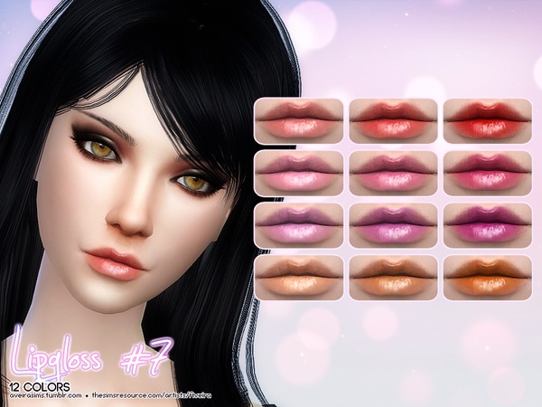 Sims 4 Lipgloss #7 by Aveira at TSR