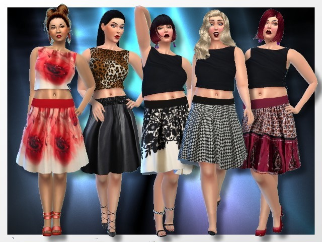 Sims 4 Skirts by Oldbox at All 4 Sims