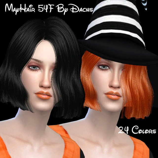 Sims 4 Maysims (sintinkia) 54F hair edit at Dachs Sims