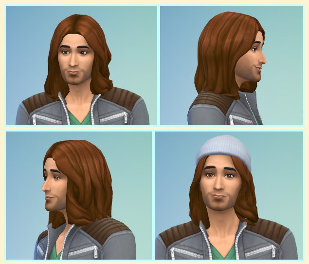 Sims 4 Wavy to Shoulder hair at Birksches Sims Blog