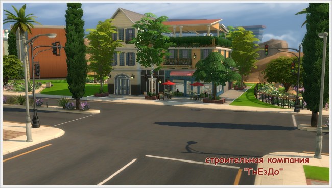 Sims 4 Around the corner cafe at Sims by Mulena