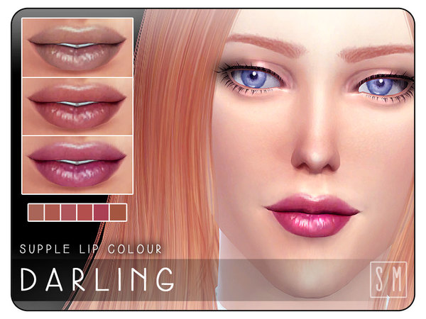 Sims 4 Darling Supple Lip Colour by Screaming Mustard at TSR