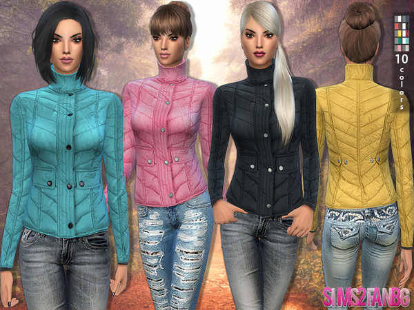 Sims 4 Down Jacket by sims2fanbg at TSR