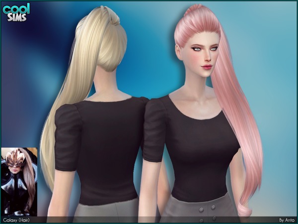 Sims 4 Anto Galaxy Hair by Alesso at TSR