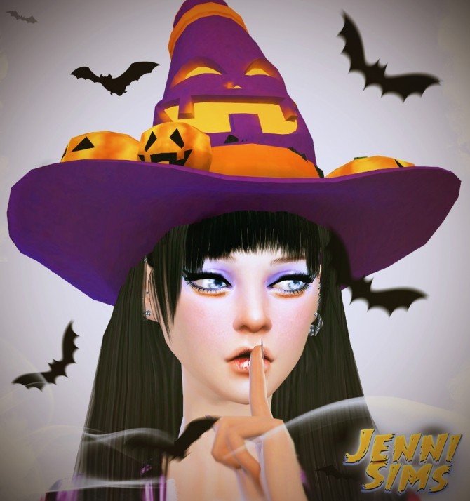 Sims 4 Funny and silly Halloween hats at Jenni Sims