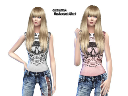 Rockrebell Outfit by sweetsims4 at TSR