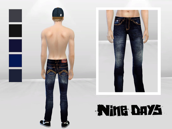Sims 4 Bad Xtian Slim Jeans by McLayneSims at TSR