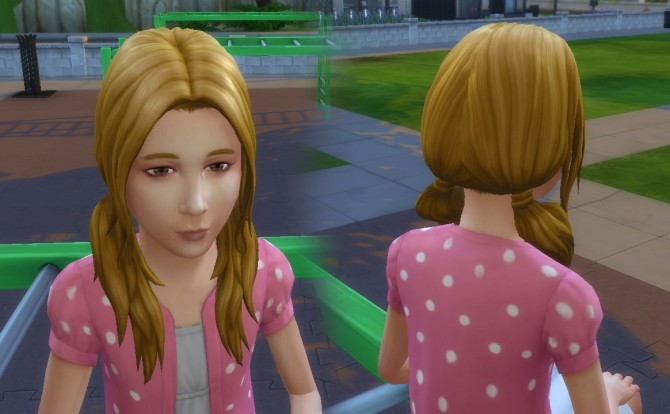 Sims 4 Loose Wavy hair for Girls at My Stuff