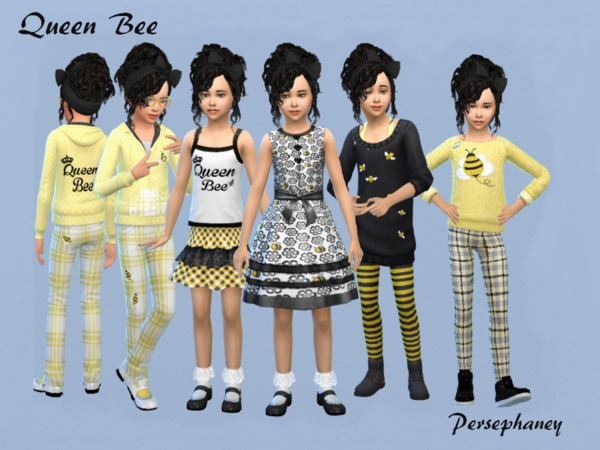 Sims 4 Queen Bee Set by Persephaney at TSR