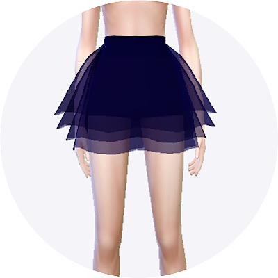 Sims 4 Lovely chiffon mini skirt new(fix) at Marigold