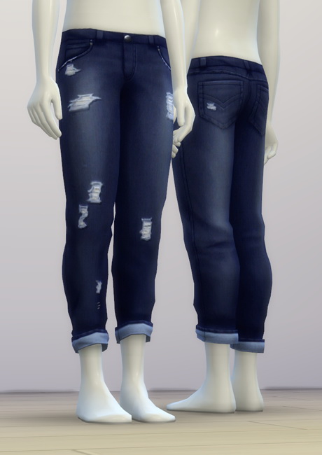 Sims 4 SP03 Distressed Jeans Edit M at Rusty Nail