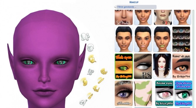 Sims 4 Tech style eyes by Erling1974 at Mod The Sims