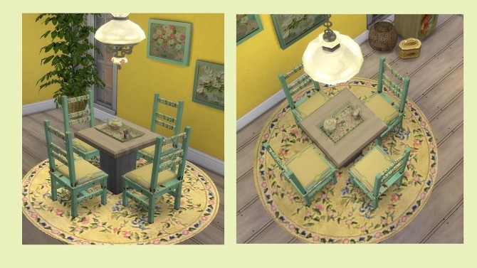 Sims 4 COUNTRY CHAIR & TRAY at Alelore Sims Blog