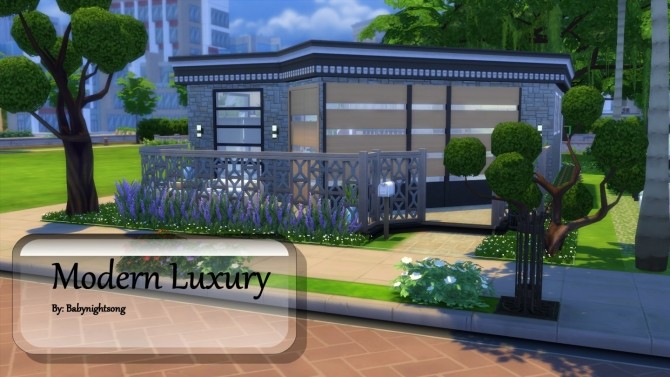 Sims 4 Modern Luxury house by babynightsong at Mod The Sims